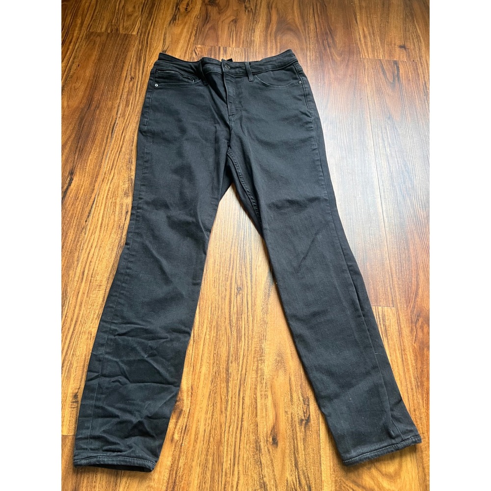 Athleta Flex Ultra Skinny Jean Women 10 Black Good Stretch Denim